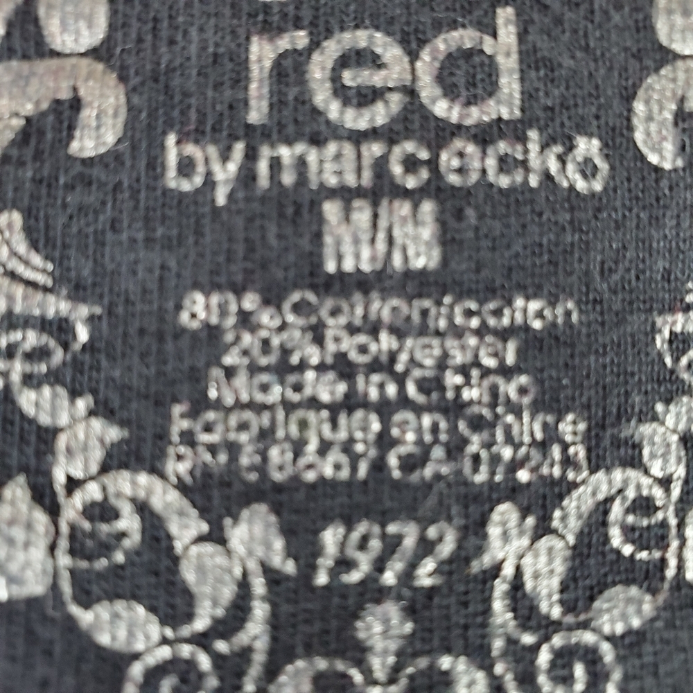 Red by Marc Ecko Hoodie Black Beige Size Medium - Picture 13 of 13